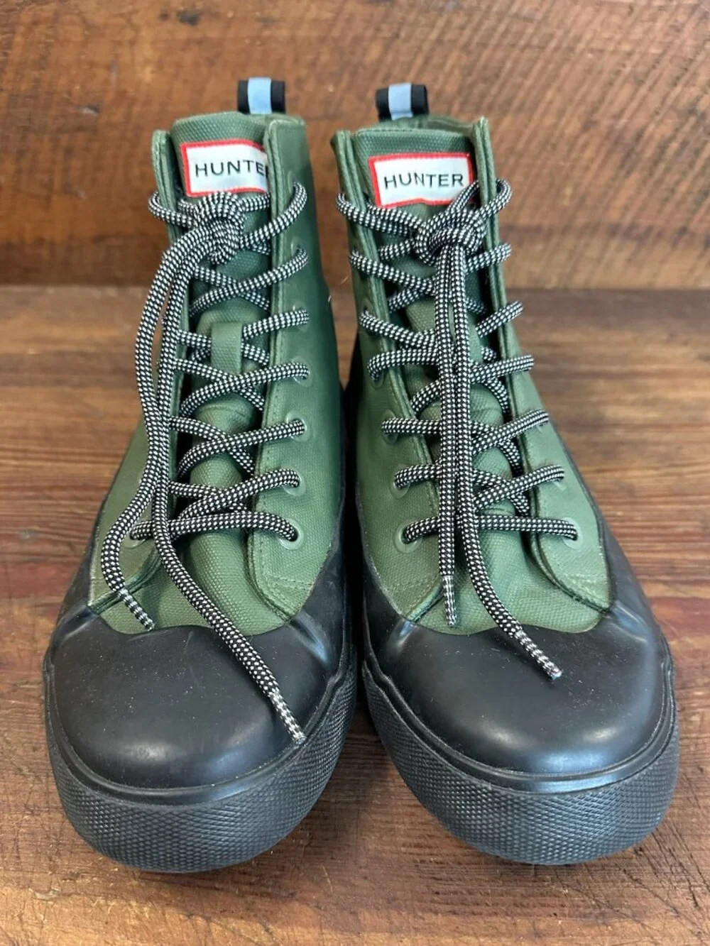 Hunter x Target Limited Edition Dipped Canvas High-Top Sneaker Boots M6.5/W8.5